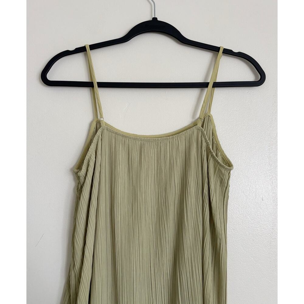 Green Olive Madewell The Goldie Midi Dress in Plissé 10 - Picture 7 of 12